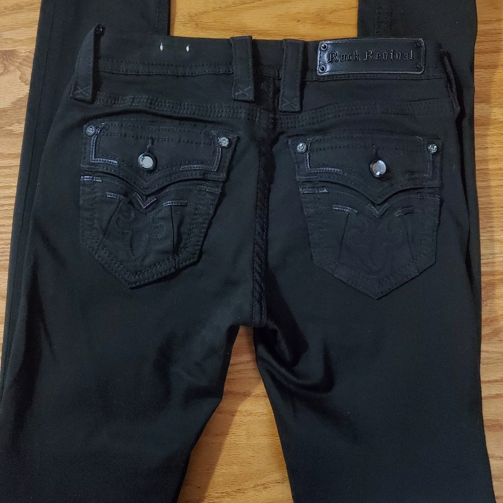 Rock revival beliss black skinny jeans